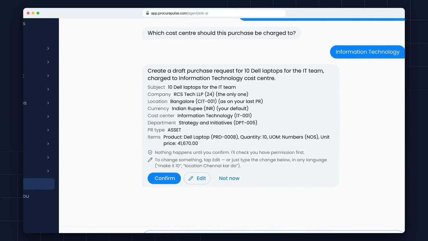 Get Ask AI to do a task for you