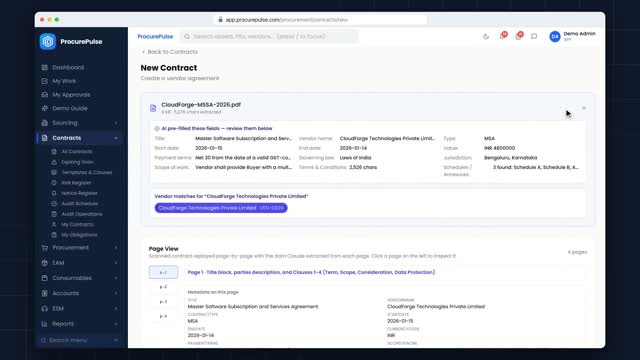 Drop a contract, get a filled form